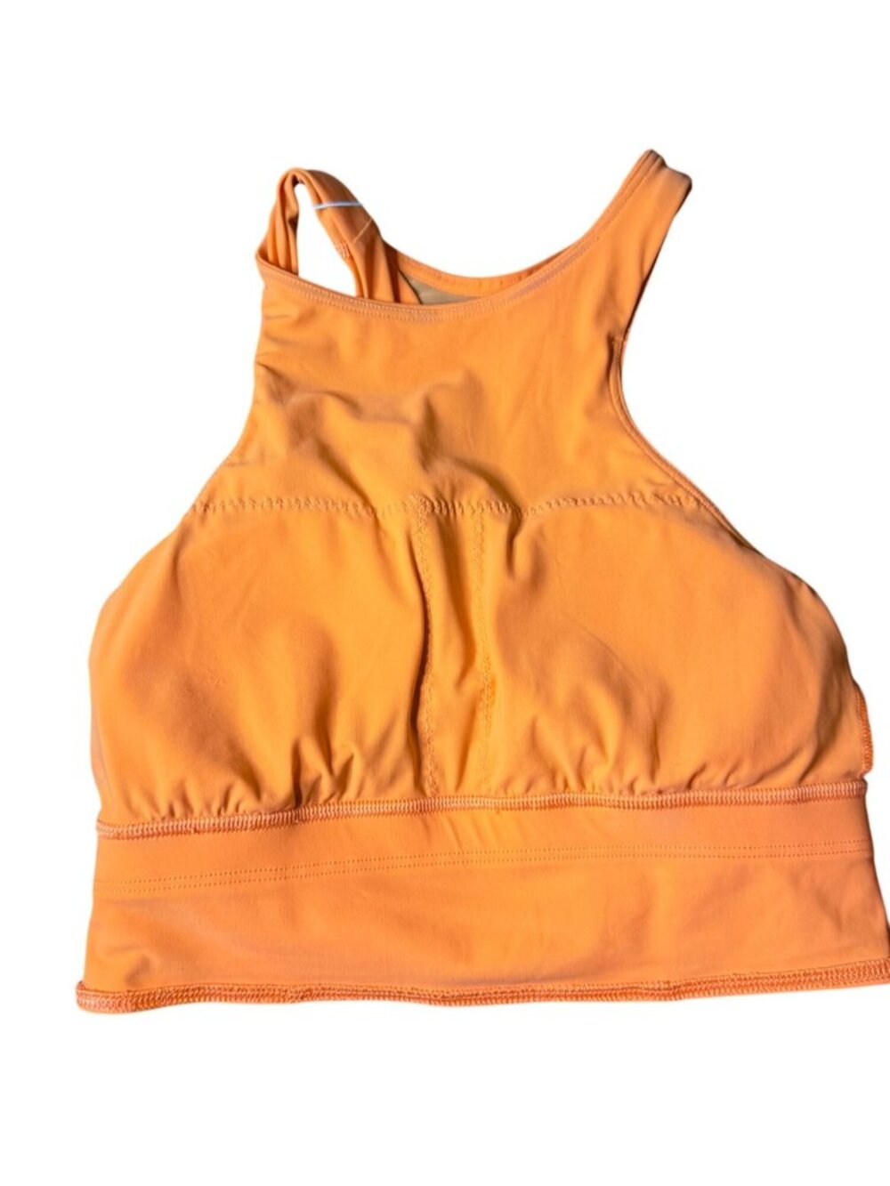Lululemon Mesh-Back Train Bra Size 2 Medium Support, A/B Cup W2D30S Orange Frapp - Picture 8 of 13